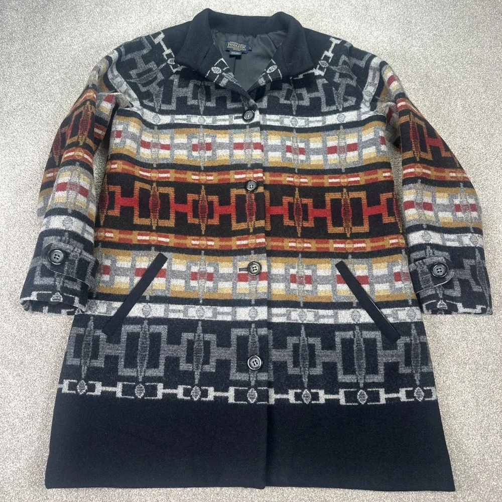 Pendleton Women's Aztec Southwestern Design 100% Wool Jacket‎ Size Large - Picture 2 of 13